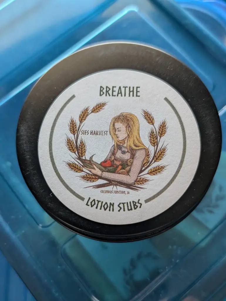 Lotion stubs- Breathe